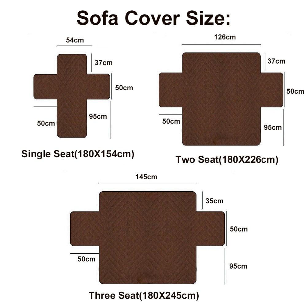 Trending Anti-Fouling Double Side Couch Cover Pets Dogs Furniture Protector - Anti-Slip Armrest Slipcover Armchair (D74)(7W3)