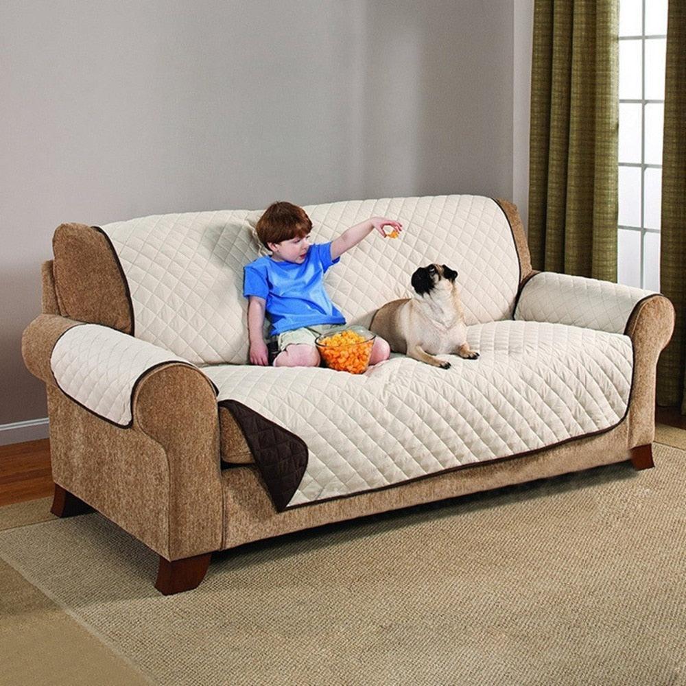 Trending Anti-Fouling Double Side Couch Cover Pets Dogs Furniture Protector - Anti-Slip Armrest Slipcover Armchair (D74)(7W3)