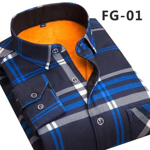 Fashion Men's Slim Shirts Autumn And Winter Thickening Warm Plaid 24 C Deals DejaVu Fashion Men's Slim Shirts Autumn And Winter Thickening Warm Plaid 24 C Deals DejaVu