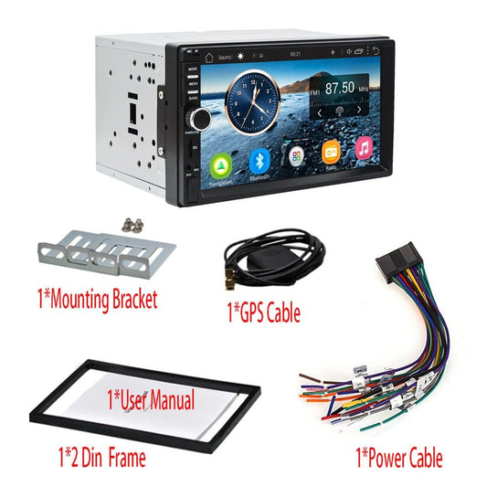 Auto 7" Android 6.0 Quad Core 2G+32G Universal Double 2Din no dvd Car Audio Stereo GPS Navigation (D60)(CT2)(CT5)