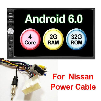 Auto 7" Android 6.0 Quad Core 2G+32G Universal Double 2Din no dvd Car Audio Stereo GPS Navigation (D60)(CT2)(CT5)