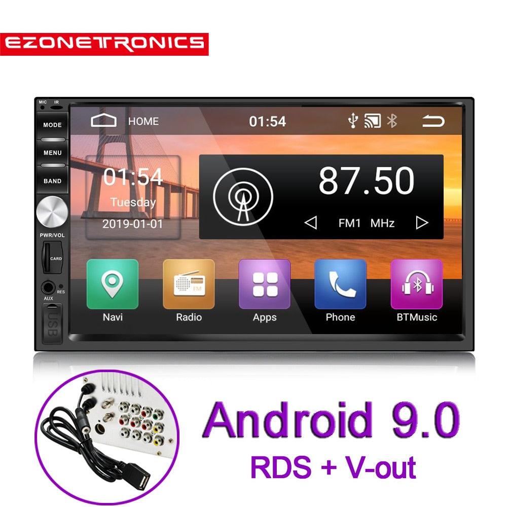 Auto 7" Android 9.0 Quad Core 2G+32G Universal Double 2Din no dvd Car Audio Stereo GPS Navigation (CT2)(CT5)