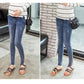 Fashion Autumn Maternity Jeans - Pencil Hole Slim Pants - Pregnant Women Skinny Belly Trouser (Z2)(F4)