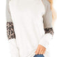 Cute Top Women Long Sleeve T Shirt - Striped Tops - Leopard Fashion Loose Top Lady T-shirt 2XL (3U19)(3U23)