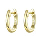 Trending Round Circle Hoop Earrings - Women Gold Color Earrings - Jewelry Gift (2JW3)(2JW1)