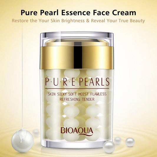 Face Cream Pure Pearl Essence Hyaluronic Acid Whitening Cream Moisturizing Anti Wrinkle (M1)(1U86)(F86)