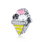 Hot Sale Couple Little Girl Boy 925 Sterling Silver Pineapple Food Avocado Beads Charms (6JW)(F81)