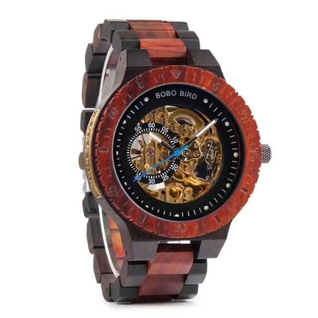 Wooden Men's Watch - Quartz Wristwatch (1U84)