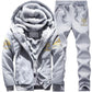Trending Men Sweatshirt Set - Winter Thicken Men's Casual Warm Tracksuits - Slim Fit Sets (D101)(TM9)