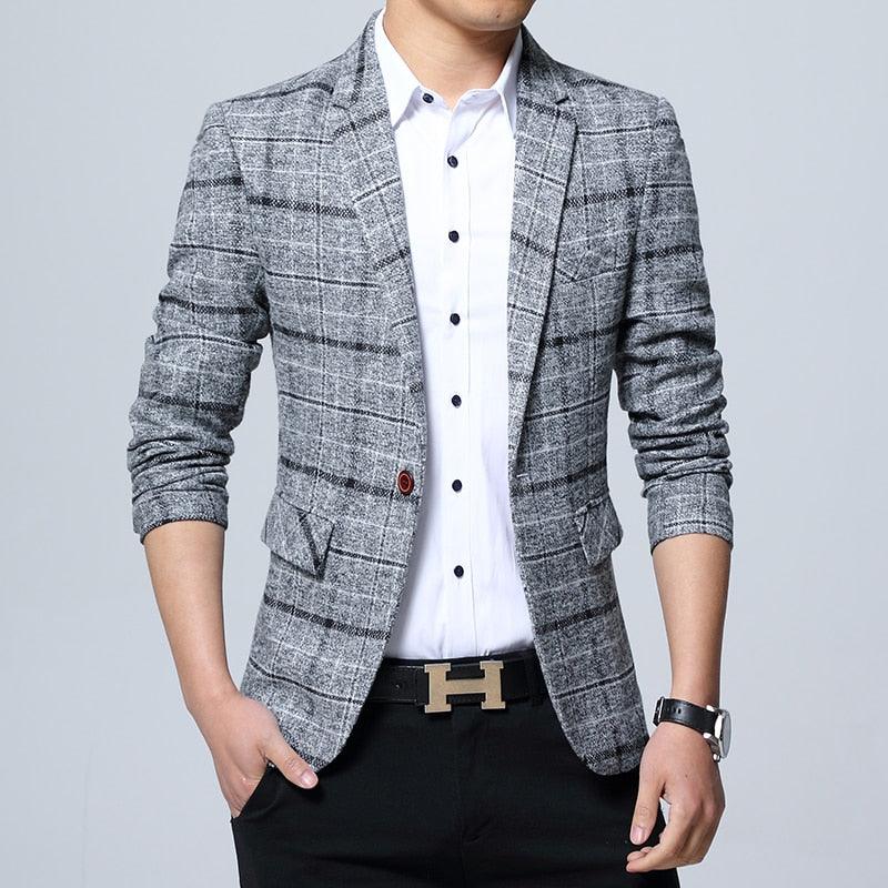 Men's Wedding Suit - Male Blazers Slim Fit Suits - Business Formal Party Blazer (T2M)