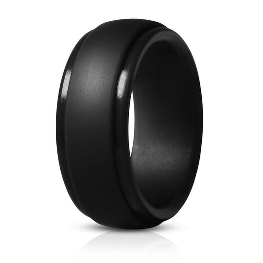 Great 9MM Silicone Rubber Wedding Bands Ring (1U81)