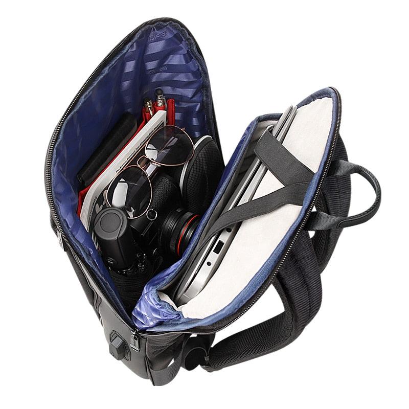 New Slim Laptop Backpack - Men USB 15 Inch Backpack - Anti Theft Backpack - Waterproof (1U78)