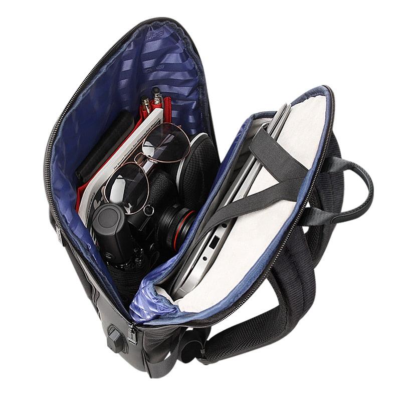 anti theft backpack 15 inch laptop New Slim Laptop Backpack - Men USB 15 Inch Backpack
