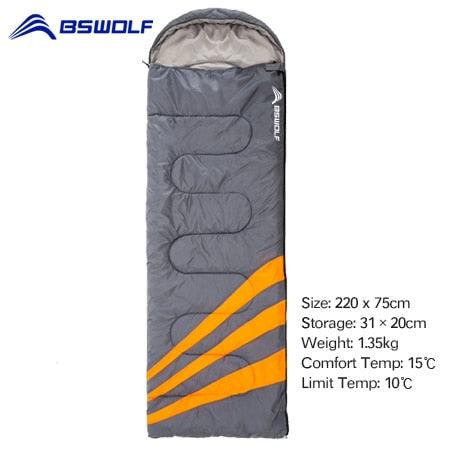 Great Camping Sleeping Bag - Ultralight 4 Season Portable Splicing Envelope Backpacking (2LT1)(F105)