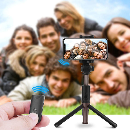BT Selfie Stick Remote Control 360 Rotatable Aluminum Alloy Extendable Shutter Selfie Tripod Monopod For Mobile Phone (RS)(1U50)
