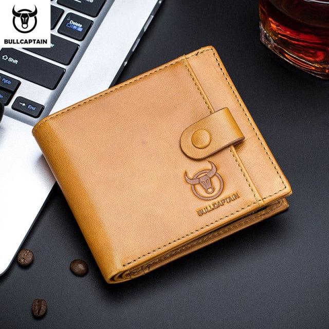 Men's Wallet Genuine Leather Wallets With Zipper - Coin Pocket Card Holder Luxury Wallet (D17)(MA5)