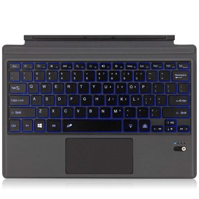 Great Backlit Wireless Bluetooth Keyboard For Microsoft Surface Pro 6 2018 / Pro 5 2017/ Pro 4 Bluetooth Wireless Keyboard (TLC4)(F47)