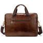 Men's Genuine Leather Briefcase - Laptop Bag - Natural Leather Messenger Bags - Men's Briefcases (LT4)