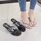 Gorgeous Women Slippers - Thin Bling Low Heels - Outdoor Slip On Summer Sandals (SS4)(SS1)(WO4)