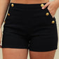 Casual Women A-line Short Pants - High Waist Summer Shorts (3U32)
