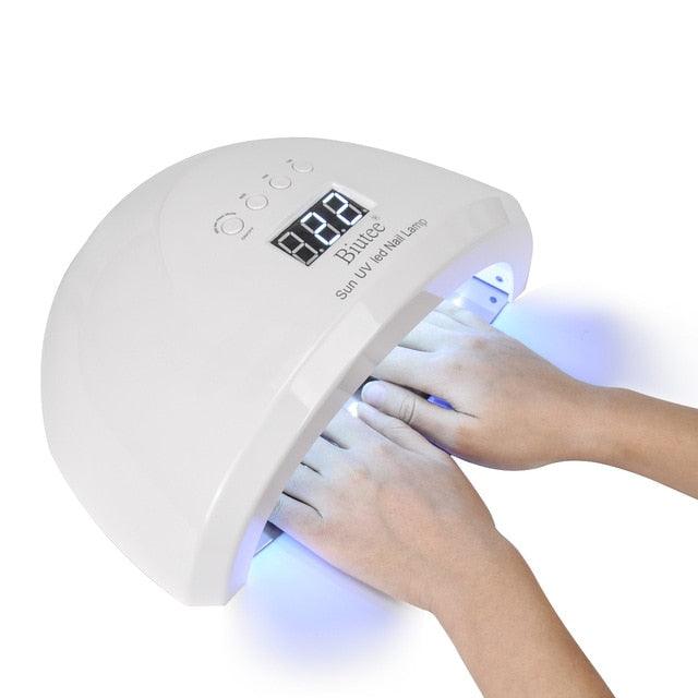 72W UV LED Lamp Nail 39pcs LED Dual Nail For Curing UV Gel Nail Polish With Sensor Timer LCD Display Nail Tools (N3)(F85)