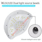 72W UV LED Lamp Nail 39pcs LED Dual Nail For Curing UV Gel Nail Polish With Sensor Timer LCD Display Nail Tools (N3)(F85)
