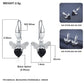 Black Awn Trendy 2.5g 925 Sterling Silver Earring Black Spinel Anniversary Butterfly Drop Earrings (D81)(2JW2)
