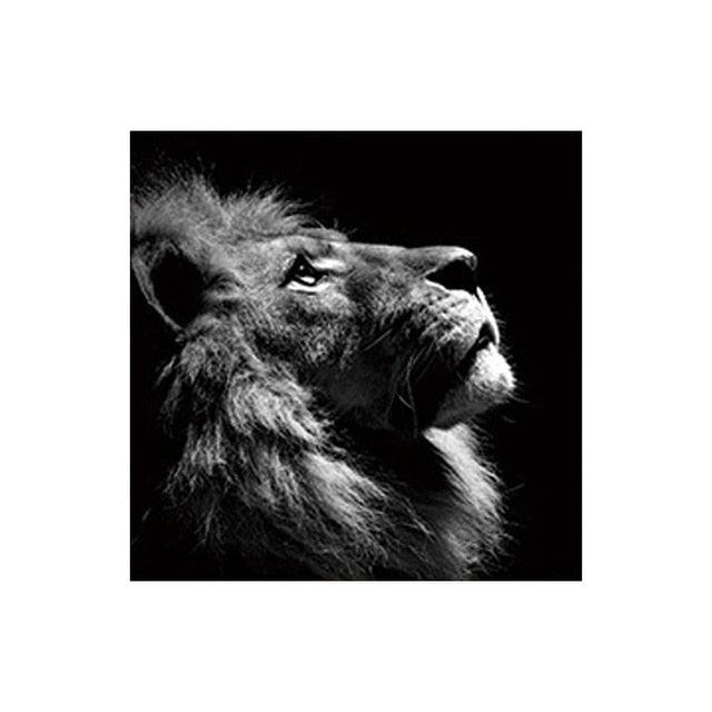 Black and White Lion Picture Home Decor Wall Art Nordic Canvas Painting Poster (AD1)(F62)