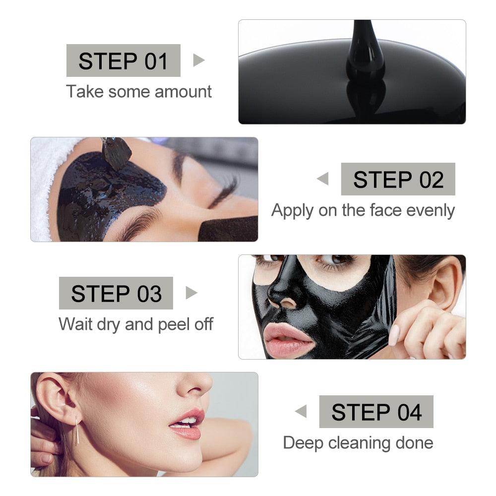 Blackhead Remover Tearing Mask Deep Cleaning Peel Off Masks Oil Control Deep Purifying Charcoal Skin Care (M1)(1U86)(F86)