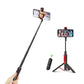 BW-BS10 Sport All In One Wireless Bluetooth Selfie Stick Foldable Monopod Tripod Selfie Sticks for Camera Phones (RS)(1U50)