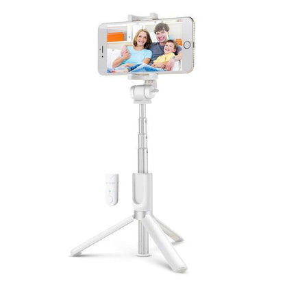 BS3 3 in 1 Wireless bluetooth Selfie Stick Tripod Mini Extendable Monopod Universal For iPhone For Samsung Stable (RS)(1U50)