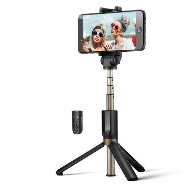 BS3 3 in 1 Wireless bluetooth Selfie Stick Tripod Mini Extendable Monopod Universal For iPhone For Samsung Stable (RS)(1U50)