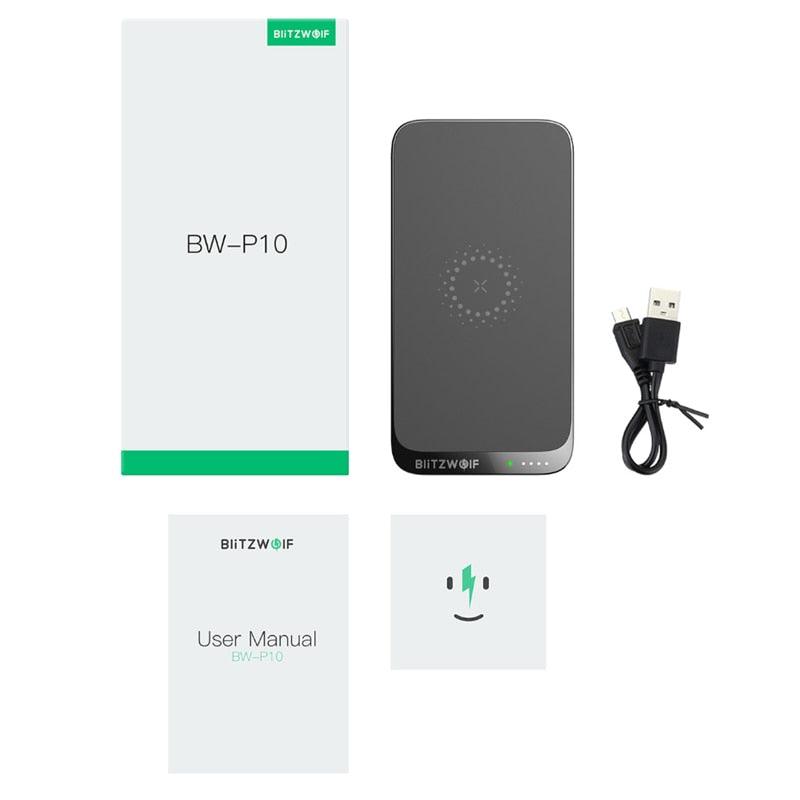 Great 10000mAh QC3.0 PD18W Power Bank - 10W Wireless Charger with 4 Outputs (1U104)(1LT1)