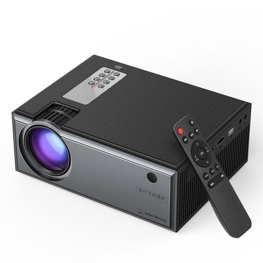 LCD Projector 2800 Lumens Phone Same Screen 1080P Input Audio Wireless Smart Home Theater Projector Android (D53)(ST1)