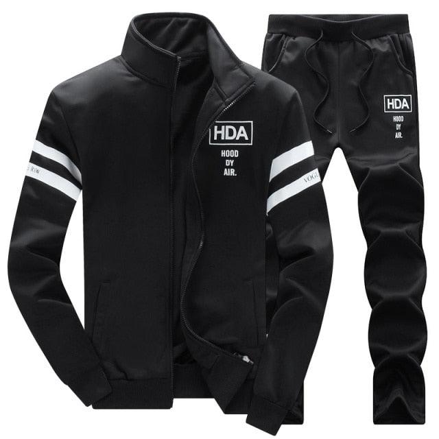 New Autumn Men Set - Quality Sweatshirt + Pants Tracksuit - Sporting Sweat Suits Mens Sportswear Sets (TM9)