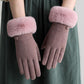 New Touch Screen Gloves - Women Winter Warm Faux Mink Fur Gloves (6WH1)