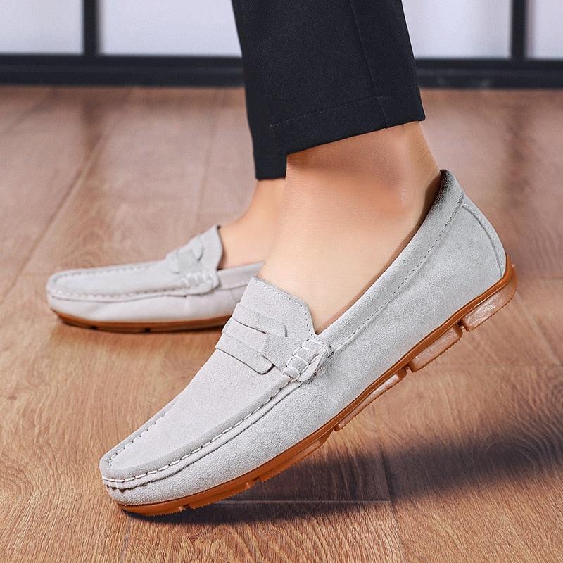 Brand Fashion Men's Driving Shoes - Genuine Leather Loafers Moccasins Men's Flats Shoes (MSC2)(MSC1)(F12)