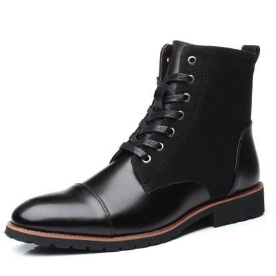 Men's Boots - Leather Outdoor Non-slip Men Ankle Boots - Classic Comfortable Men's Footwear (MSB2)(MSF6)(MSB5)(F13)
