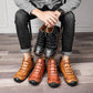 Men's Ankle Boots - Fur Warm Men's Boots - Outdoor Comfortable Men's Snow Boots (MSB4)(MSB5)(MSB4A)(F16)(F13)