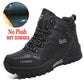 Men's Winter Boots - Warm Leather Waterproof Men Outdoor Breathable Boots (D13)(MSB4)