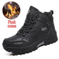 Men's Winter Boots - Warm Leather Waterproof Men Outdoor Breathable Boots (D13)(MSB4)