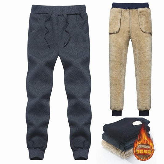 Trending Winter Men's Wool Pants - Thick Fleece Joggers Winter Sweatpants (TG4)(CC2)(F9)