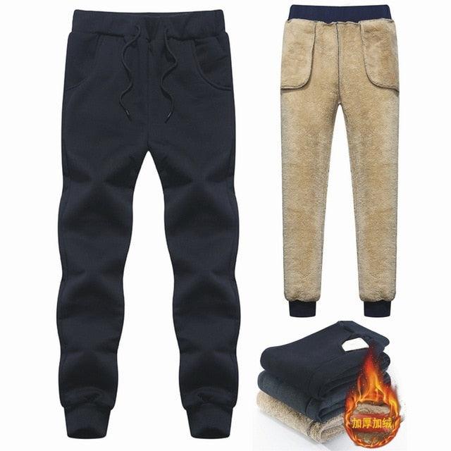 Trending Winter Men's Wool Pants - Thick Fleece Joggers Winter Sweatpants (TG4)(CC2)(F9)