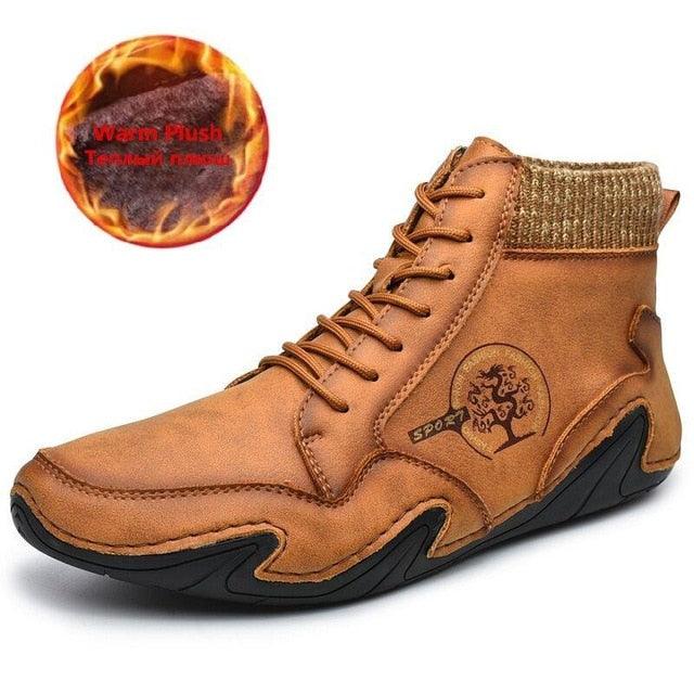 Trending Winter Men Snow Boots -Men's Ankle Boots - Warm Fur Winter Fashion (D13)(MSB2)(MSC3)(MSB5)(MSB4A)