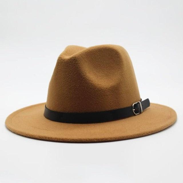 Great Winter Autumn Imitation Woolen Fedoras Top Jazz Hat - European American Style (WH8)