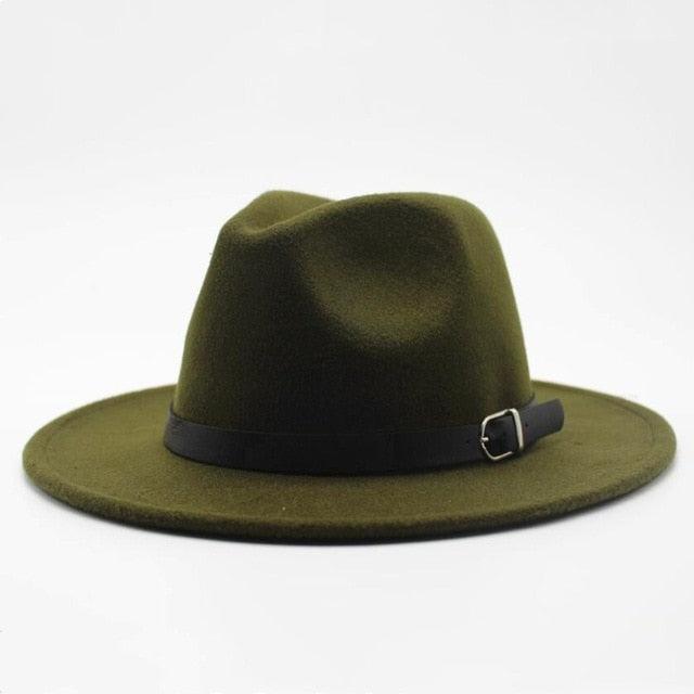 Great Winter Autumn Imitation Woolen Fedoras Top Jazz Hat - European American Style (WH8)