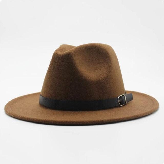 Great Winter Autumn Imitation Woolen Fedoras Top Jazz Hat - European American Style (WH8)