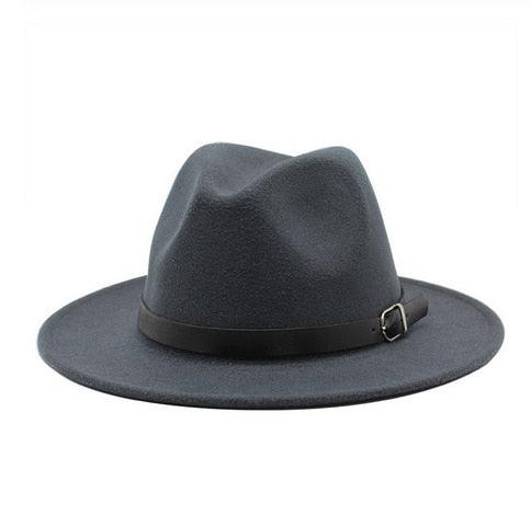 Great Winter Autumn Imitation Woolen Fedoras Top Jazz Hat - European American Style (WH8)