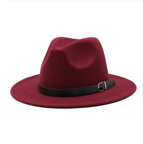 Great Winter Autumn Imitation Woolen Fedoras Top Jazz Hat - European American Style (WH8)