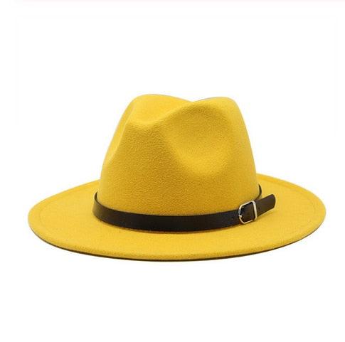 Great Winter Autumn Imitation Woolen Fedoras Top Jazz Hat - European American Style (WH8)